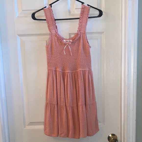 Mine Casual Pink Ruffled Dress - Picture 3 of 13